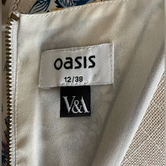 Oasis Victoria & Albert Museum Collection Mixed Color Floral Dress - Picture 4 of 8